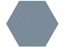 Diffusion Hexagon Gaudi Indigo 22x25