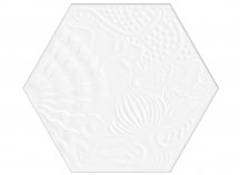 Diffusion Hexagon Gaudi White 22x25