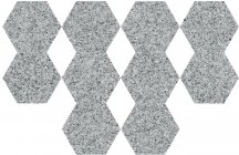 Diffusion Hexagon Granite Mix Grey 22x25