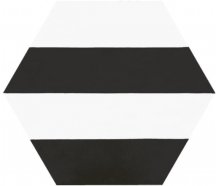 Diffusion Hexagon Orientation Capri Black 22x25