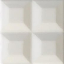 Diffusion Metro New-York Biseaute Rockefeller Blanc Matt 10x10