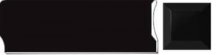 Diffusion Metro Paris Special Cimaise Droite Noir Mat 132 5x15