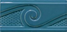 Diffusion Metro Pieces Speciales Frises Vagues Bleu De Chine 20 10x20