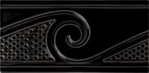 Diffusion Metro Pieces Speciales Frises Vagues Noir 32 10x20