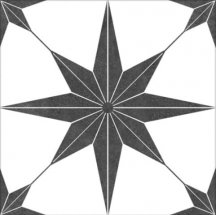 Diffusion Porcelain Decors Stella Black 25x25