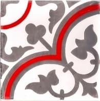 Diffusion Terracim Acanthe Rouge 15x15