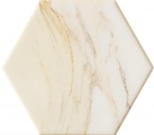 Domino Ceramika Flare White Hex 11x12.5