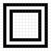 Dune Black And White Grid 20x20