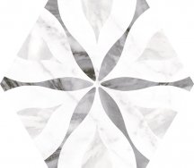 Equipe Bardiglio Hexagon Flower 17.5x20