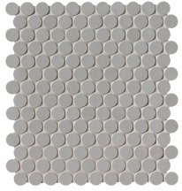 Fap Milano And Floor Grigio Round Mosaic Matt Ø 2.2 29.5x32.5