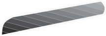 Floor Gres Walks 1.0 Gray Quarter Round Angolare 1x21