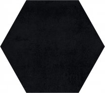 Gigacer Concrete Black Small Hexagon 6 mm 18x16