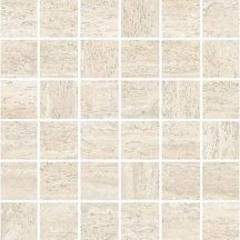 Impronta Italgraniti I Travertini Bianco Vein Cut Mosaico 30x30