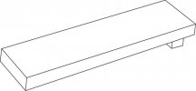 Keope Ubik Anthracite Listello Up 9.7x60