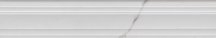 Керама Марацци Монте Тиберио Бордюр Багет Белый Глянцевый Обрезной 7.3x40
