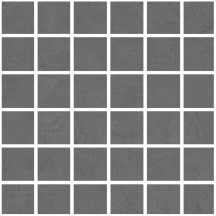 La Fabbrica Ava Resine Mosaico Nero Sat Rett Su Rete 30x30