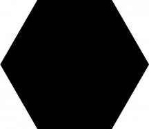 Land Gallery Black Satinado Hexagonal 51.57x59.55