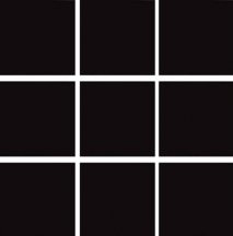 Land Gallery Slim Black Mosaico 10x10 29.75x29.75