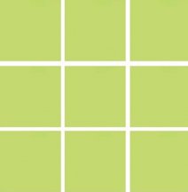 Land Gallery Slim Lime Mosaico 10x10 29.75x29.75