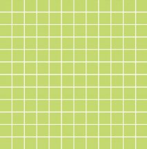 Land Gallery Slim Lime Mosaico 2.5x2.5 29.75x29.75