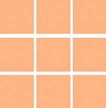 Land Gallery Slim Orange Mosaico 10x10 29.75x29.75