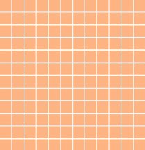 Land Gallery Slim Orange Mosaico 2.5x2.5 29.75x29.75