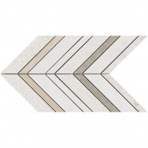 LAntic Colonial World Mosaics Amsterdam Chevron Beige 28x19.5