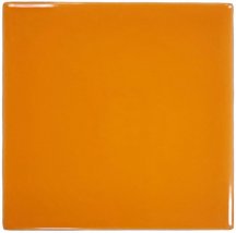 Modern Ceramics Mini Tile Orange Glossy 9.9x9.9