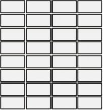 Mutina DIN Black Matt 7.4x3.6 Rete 30.2x30.2