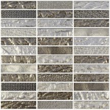 Onix Mosaico Crystalglass Luxor Platinum 30x30