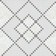 Onix Mosaico Deco Patterns Web White Grey 93.3x93.3