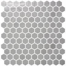 Onix Mosaico Hex Natureglass Smooth Grey 30.1x29