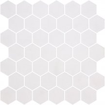 Onix Mosaico Hex Natureglass Xl White Matte 28.4x28.6