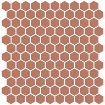 Onix Mosaico Hex Stoneglass Tangerine 30.1x29