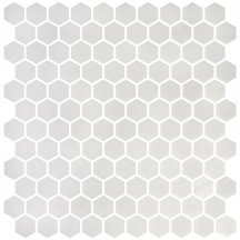 Onix Mosaico Hex Stoneglass White 30.1x29