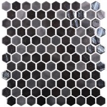 Onix Mosaico Hexagon Blends Black 30.1x29