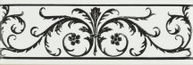 Original Style Artworks Brilliant White Acanthus Jet Black 5x15.2