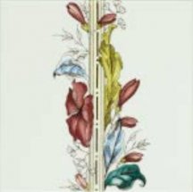 Original Style Artworks Brilliant White Plant And Urn Border Tile 1 15.2x15.2