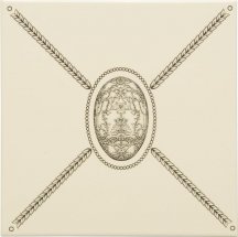 Original Style Artworks Colonial White Cartouche With Egg 15.2x15.2
