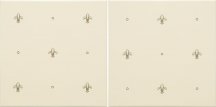 Original Style Artworks Colonial White Faberge Fleur De Lis 15.2x30.4