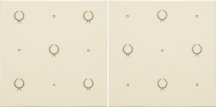 Original Style Artworks Colonial White Laudatory Wreath 15.2x30.4