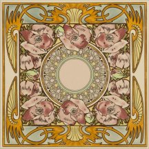 Original Style Artworks Colonial White Nocturnal Slumber Single Floral Tile 15.2x15.2