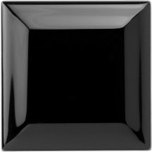 Original Style Artworks Jet Black Metro Bevelled Tile 7.5x7.5