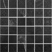 Original Style Mosaics Alto Black marble 31.5x31.5