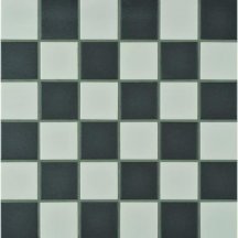 Original Style Mosaics Porcelain Black White Square 30.2x30.2