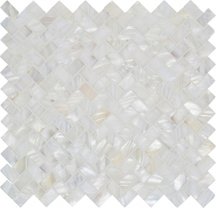 Original Style Mosaics White Pearl Herringbone 28.5x30.5