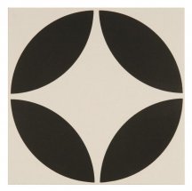 Original Style Odyssey Bavaria Black On Dover White 15.1x15.1