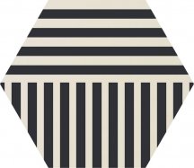 Ornamenta Core Basic Stripes White D 60 Hexagon 60x60