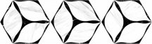 Oset Corola HEX Black 20x24