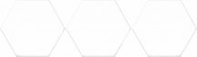Oset Versalles Hex White 20x24
